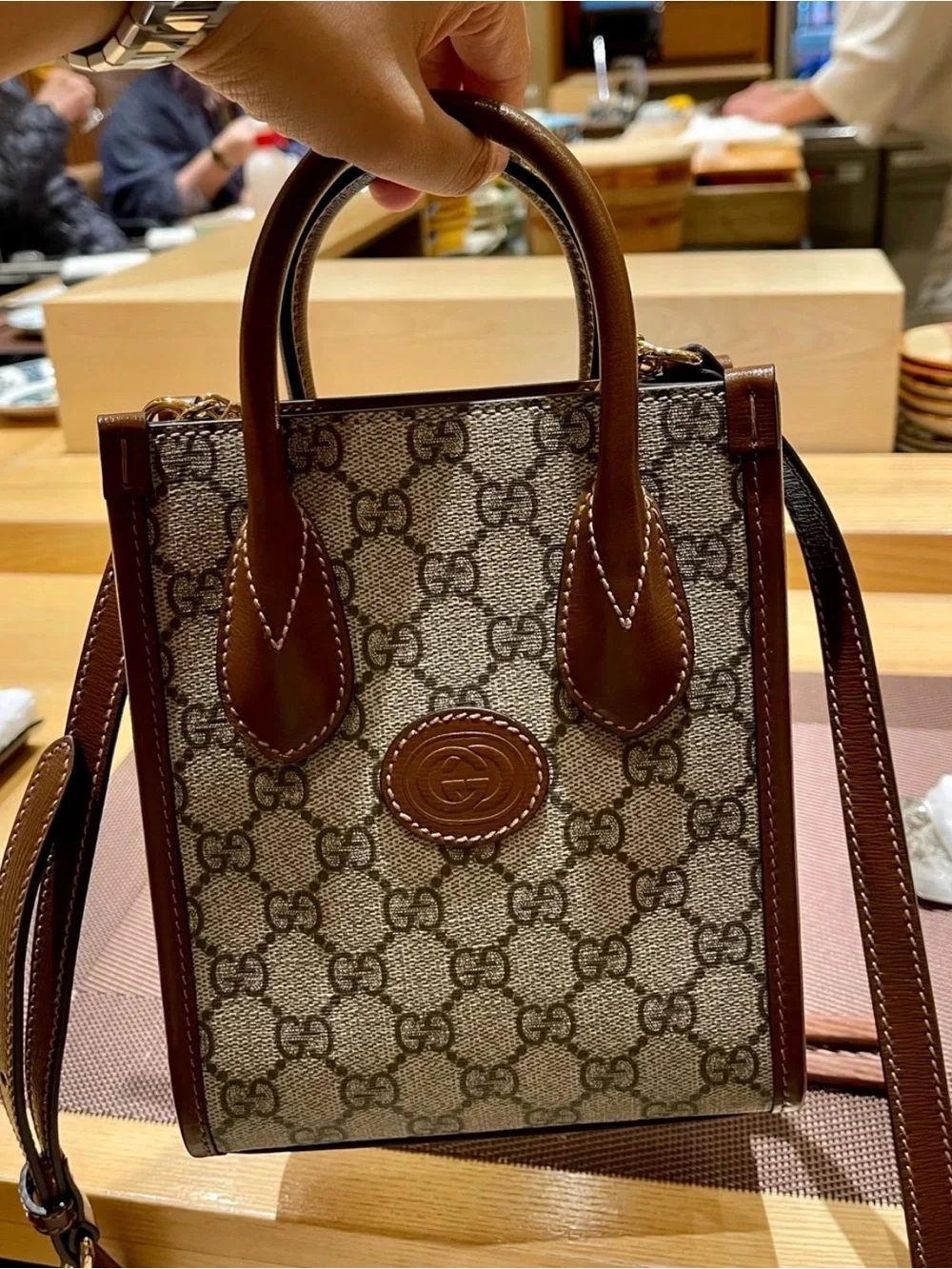 Gucci GG Supreme Monogram Azalea Calfskin Mini